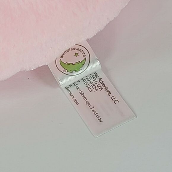 Pink Rabbit Plush Bunny with Butterfly Soft Stuffed Animal w/Tag Appx 13" Easter - Picture 8 of 10